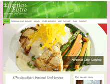 Tablet Screenshot of effortlessbistro.com